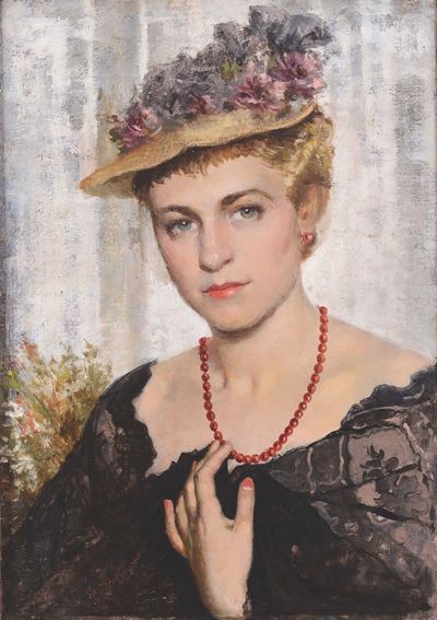 Anonimo del XX Secoloritratto di Giovane Donna