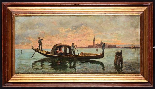 G.Esposito Scorcio di Venezia con gondola