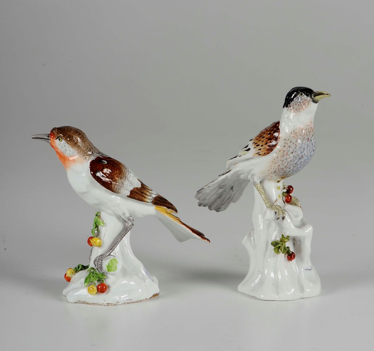 Coppia di Uccellini in Porcellana, Manifattura di Meissen 1774-1814