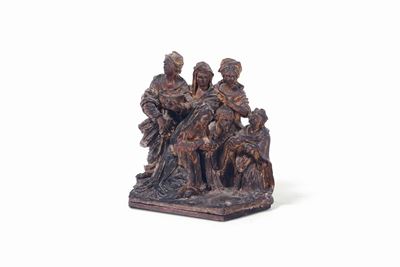 Scultura in Terracotta Raffigurante Adorazione dei Pastori, Probabile XVII Secolo
