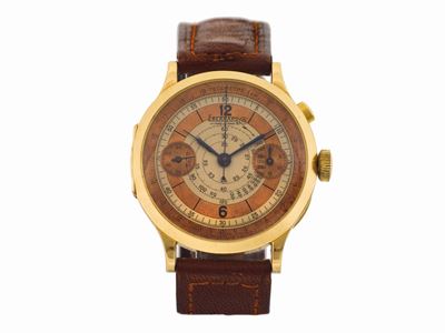 Eberhard, Cassa No. 1000257, Movimento No. 14063,, Orologio da Polso, in Oro Giallo 18k, Cronogra...