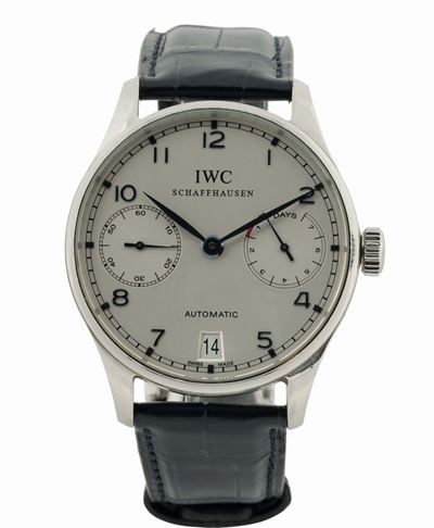 Iwc, Portuguese, 7 Days Power Reserve, Automatic, Cassa No. 3232244, Orologio da Polso, in Acciai...