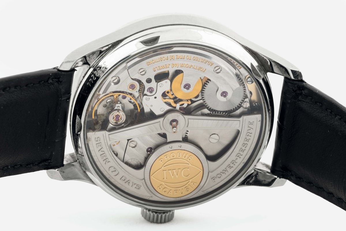 Iwc, Portuguese, 7 Days Power Reserve, Automatic, Cassa No. 3232244, Orologio da Polso, in Acciai...