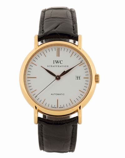 Iwc, Portofino, Automatic”. Orologio da Polso, Automatico, Impermeabile, in Oro Giallo 18k con Da...