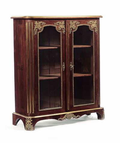 Vetrinetta Napoleone III in Legno Lastronato, XIX Secolo