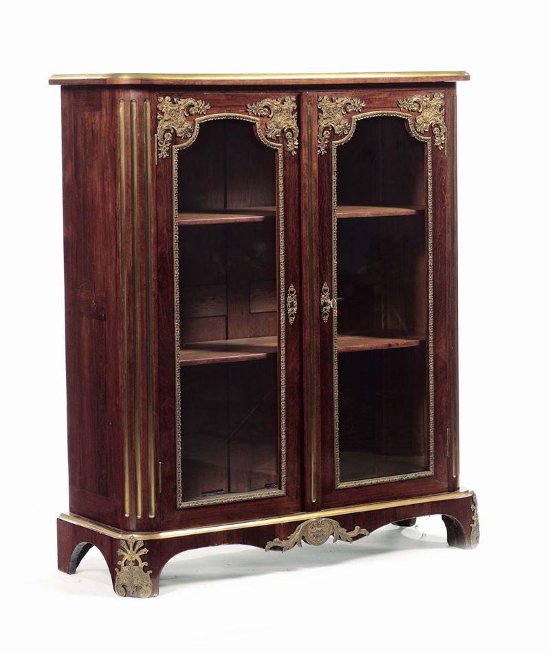 Vetrinetta Napoleone III in legno lastronato, XIX secolo  - Auction Important Furniture and Works of Art - Cambi Casa d'Aste