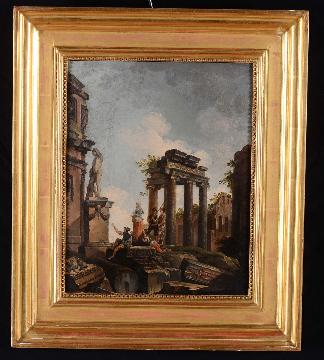 Giovanni Paolo Panini (1692-1765) Seguace Dipaesaggi con Architetture e Figure