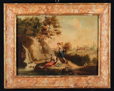 Francesco Zuccarelli (1702 -1788) Seguace Discene Campestri