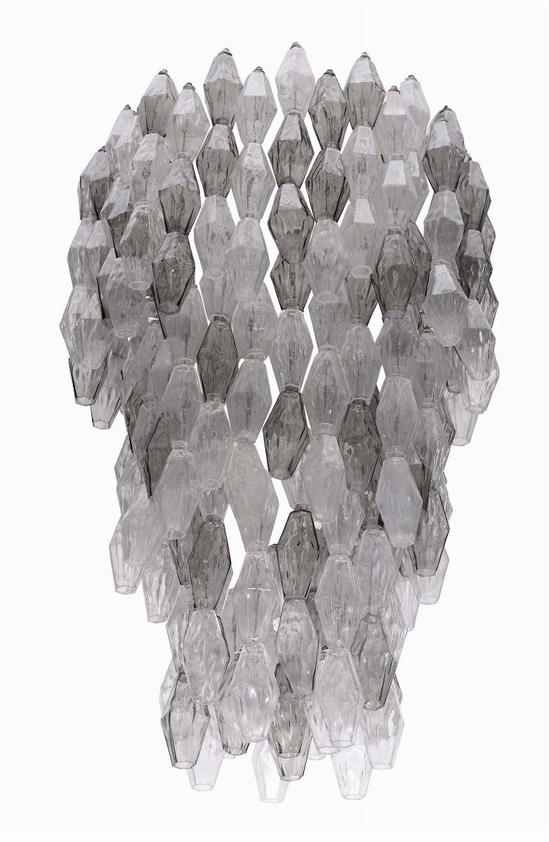 A polyhedric Venini lamp, 100x60 cm  - Auction Design - II - Cambi Casa d'Aste