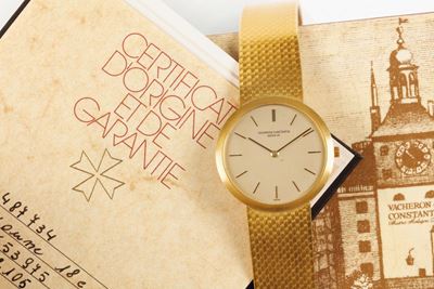 Vacheron Constantin, Geneve, Cassa No. 487734, Ref. 6532, Orologio da Polso, in Oro Giallo 18k co...