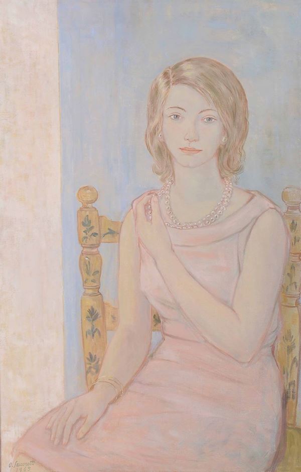 Oscar Saccorotti (1898-1986) Ritratto della moglie