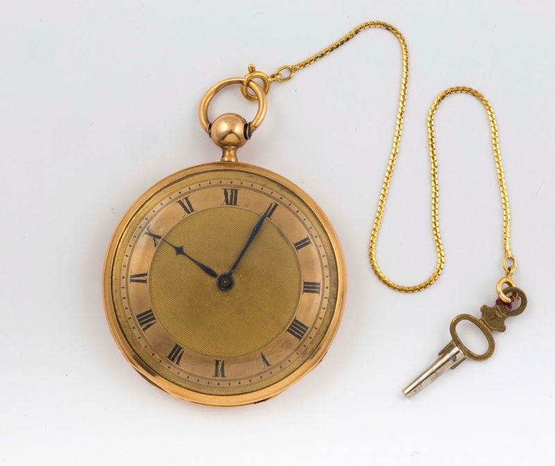 AUBERT ET FILS, yellow gold pocket watch with quarter repeating. Made circa 1800  - Auction Watches and Pocket Watches - Cambi Casa d'Aste