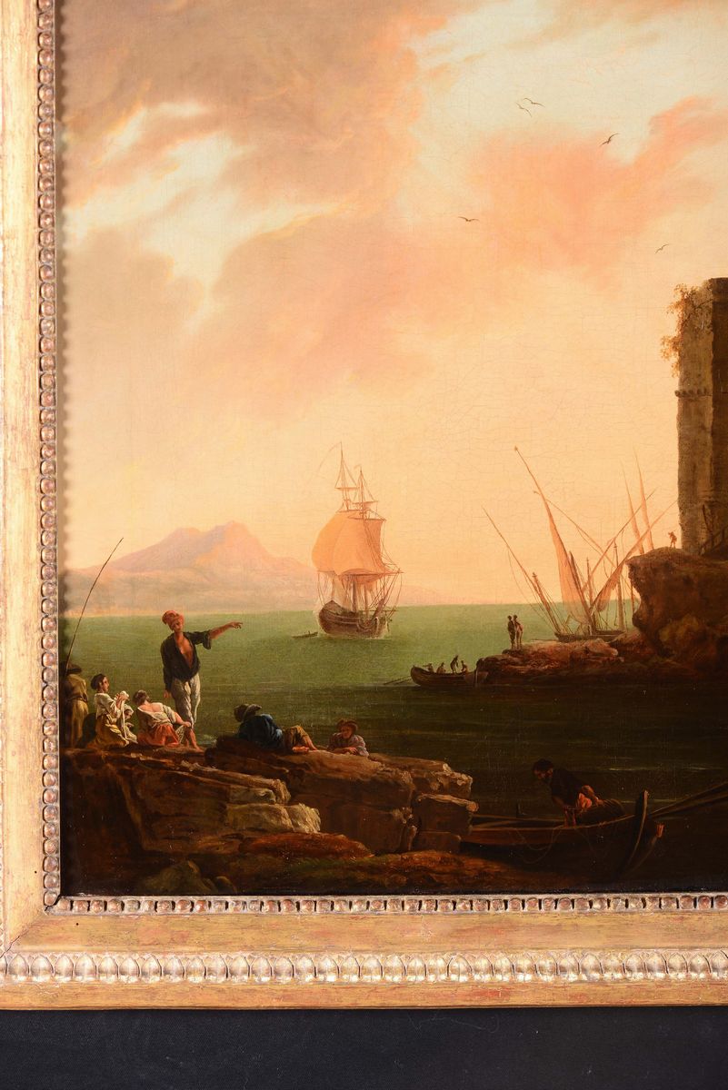 Carlo Bonavia (attivo tra Roma e Napoli nel 1755-1788), Attribuito Aveduta di Porto