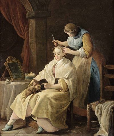 Giorgio Giacoboni (piacenza 1716 - Venezia 1777)la Parruchiera