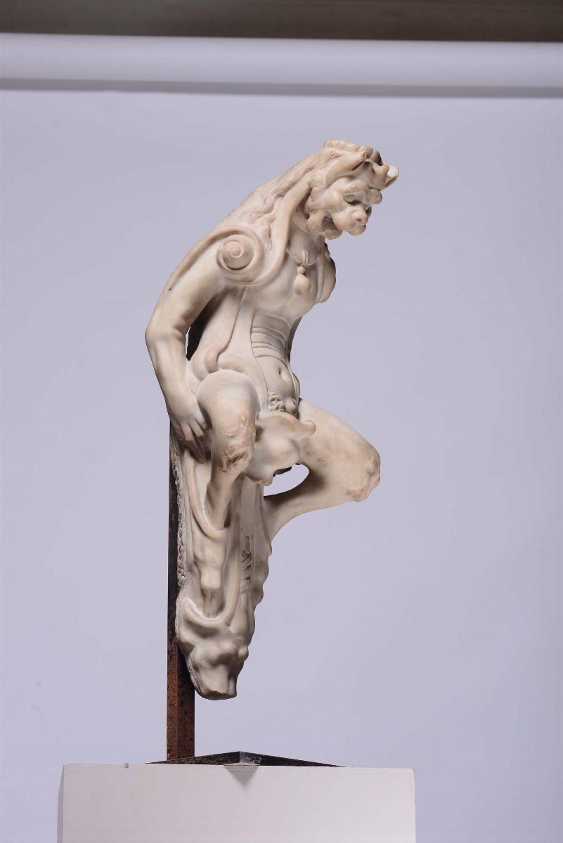Scultore Fiorentino, XVIII-XIX Secoloporta Stendardo in Forma di Diavolo (”diavolino”)