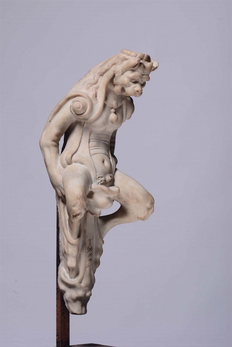 Scultore Fiorentino, XVIII-XIX Secoloporta Stendardo in Forma di Diavolo (”diavolino”)