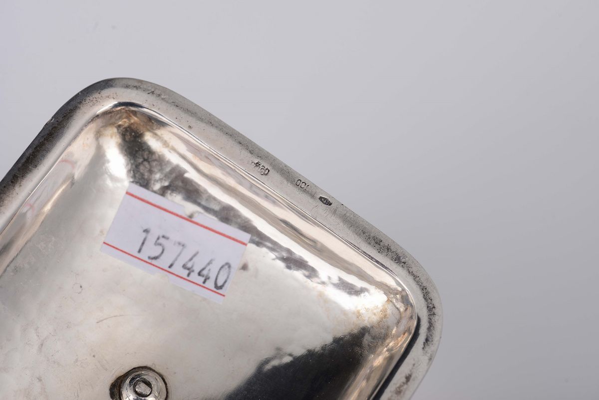 Servizio da The e Caffè in Argento in Uso dal 1934 al 1944 (fascio Littorio) e Dell'argentiere Mi...