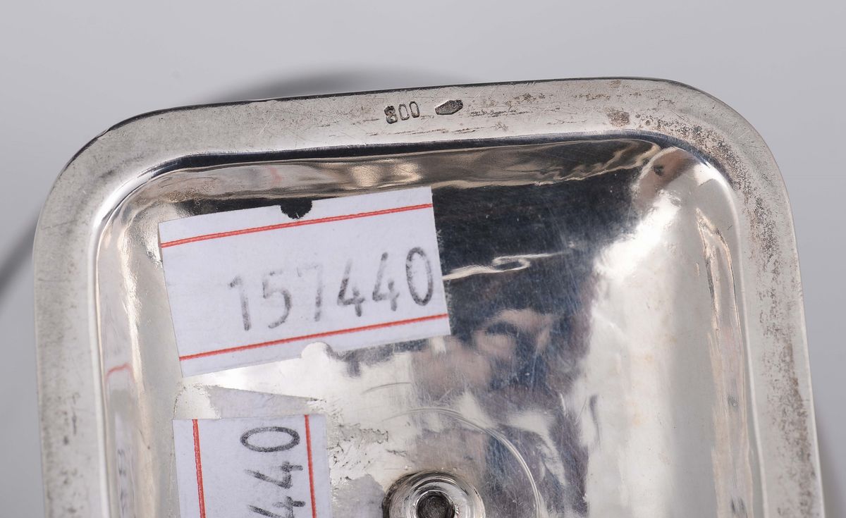 Servizio da The e Caffè in Argento in Uso dal 1934 al 1944 (fascio Littorio) e Dell'argentiere Mi...