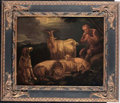 Philipp Peter Roos, Detto Rosa da Tivoli (francoforte sul Meno 1655 - Tivoli 1706) Attribuito Apa...