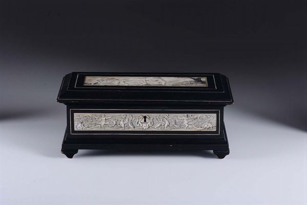 A small renaissance urn style chest, second half of the 19th century