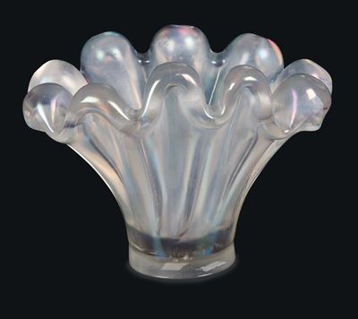 Ercole Barovier Barovier & Toso, Murano, 1942 Ca Vaso Serie a Grosse Costolature