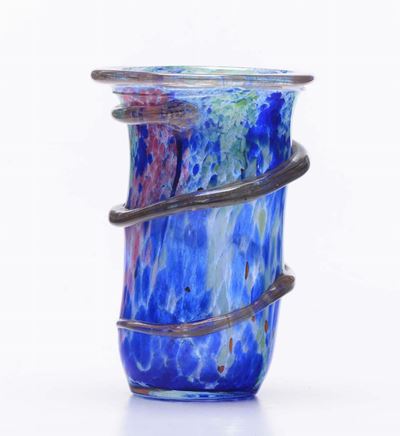 Vaso in Vetro a Torchon