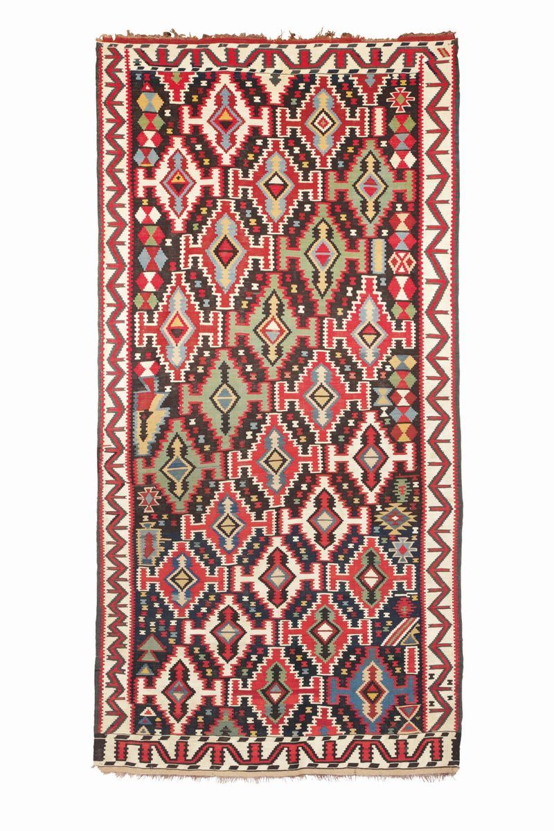 A kuba Kilim rug, east Caucasus, late 19th century.  - Auction Fine Art - Cambi Casa d'Aste