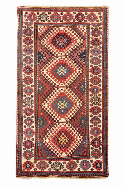 Tappeto Caucasico Kazak, Fine XIX Secolo