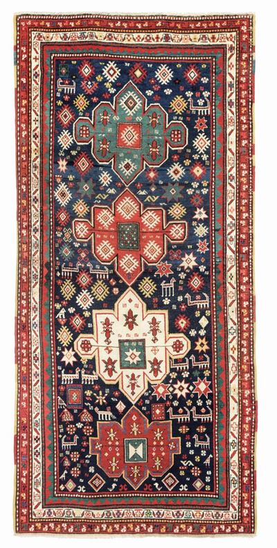 Tappeto Caucasico Karabagh Fine XIX Secolo