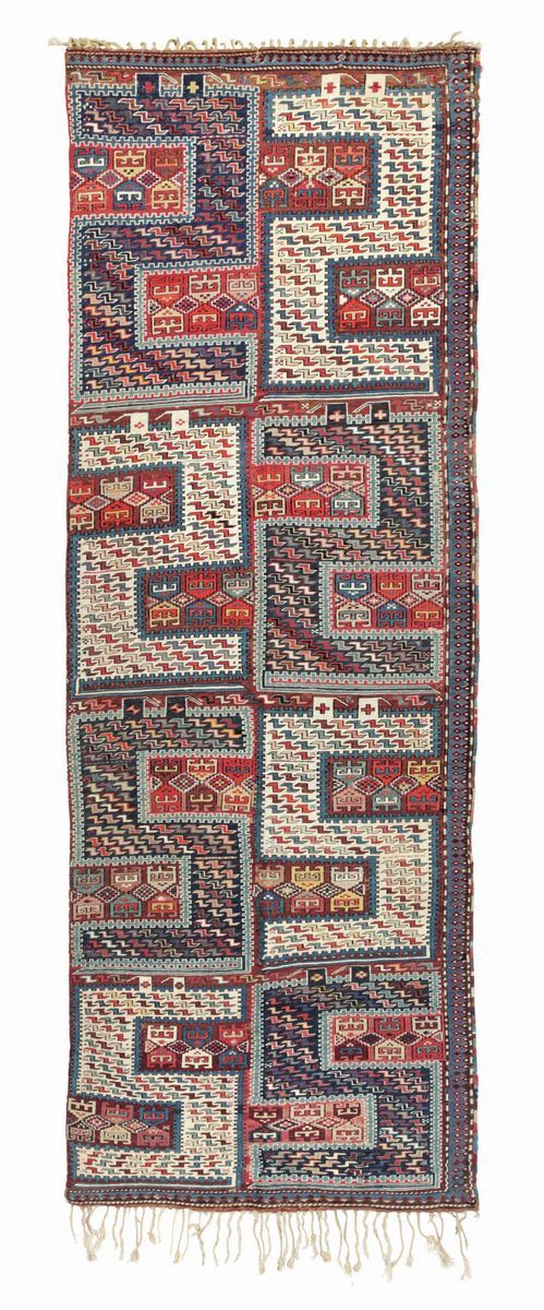 A Sileh rug, Caucasus, late 19th century. Good condition.