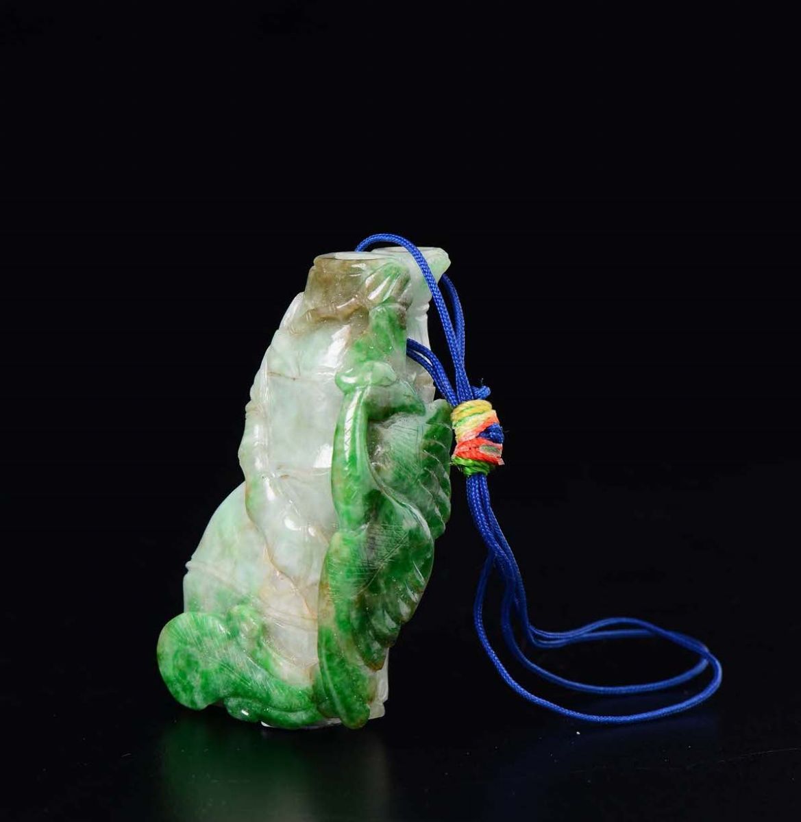 Ciondolo in Giadeite a Guida di Frutto, Cina, Inizio XX Secolo