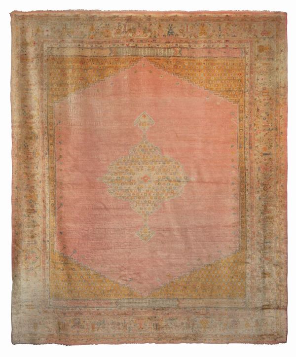 Grande tappeto anatolico Smirne fine XIX inizio XX secolo