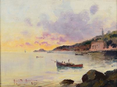 Oscar Ricciardi (1864-1935)vedute Napoletane