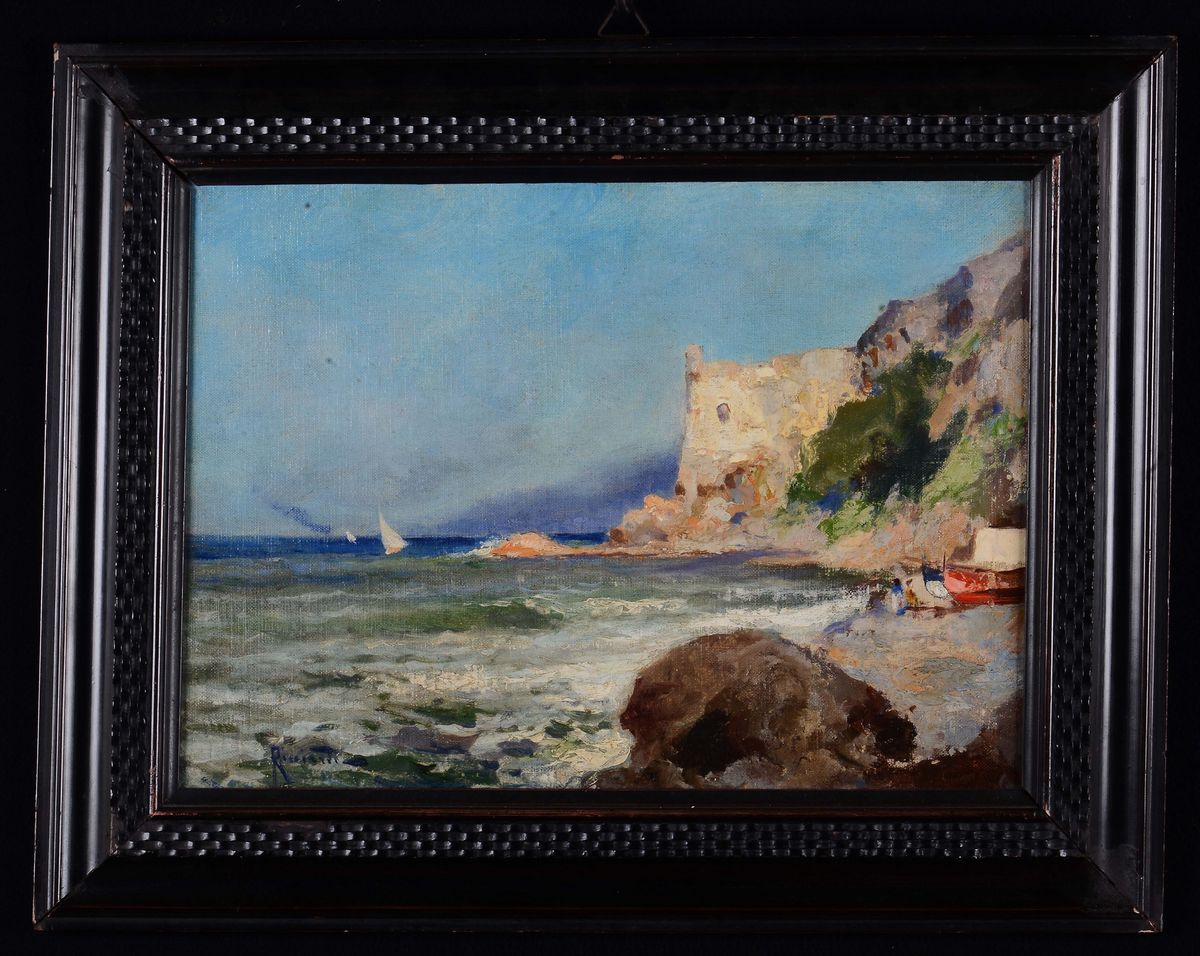 Oscar Ricciardi (1864-1935)vedute Napoletane
