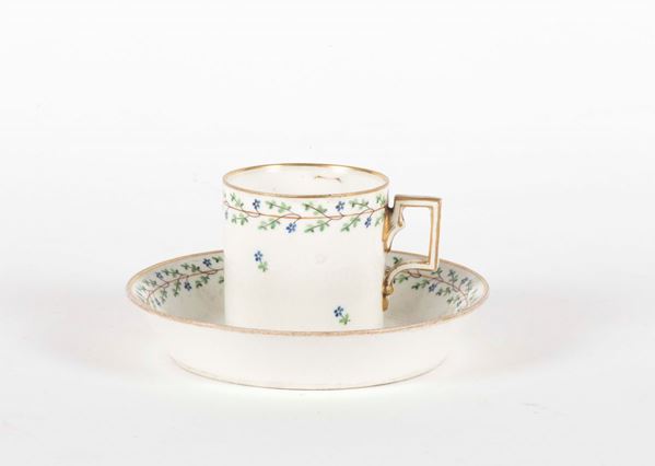 A porcelain cup, Vienna, circa 1802
