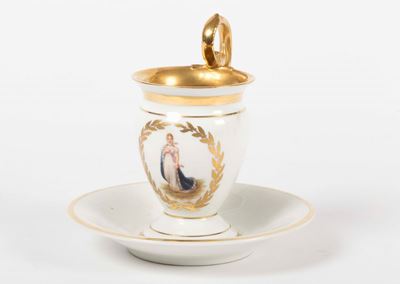 Tazza e Piattino Berlino Kpm, Fine XIX Inizio XX Secolo