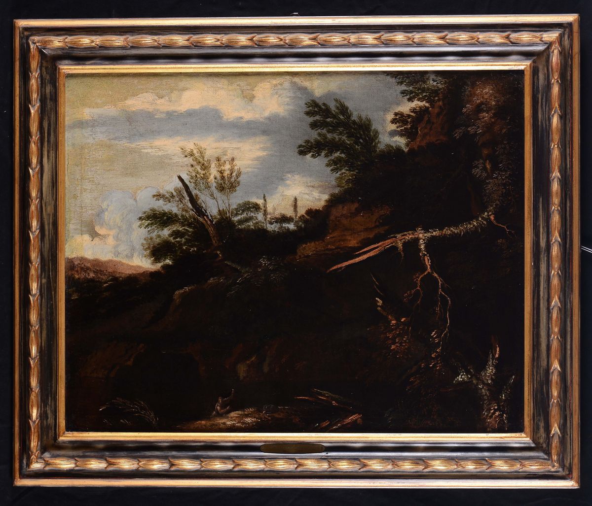 Salvator Rosa (1615-1673) Seguace Dipaesaggio