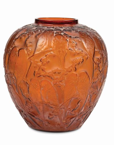 René Lalique (1860-1945), Franciavaso “perruches”, Modello Creato nel 1919