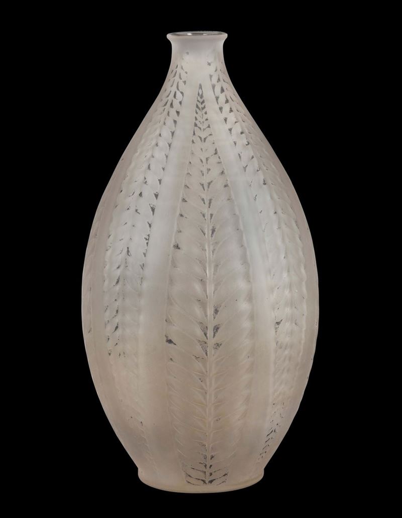 René Lalique (1860-1945), Francia Vaso “Acacia”, modello creato nel 1921  - Asta Arti Decorative del XX secolo - Cambi Casa d'Aste