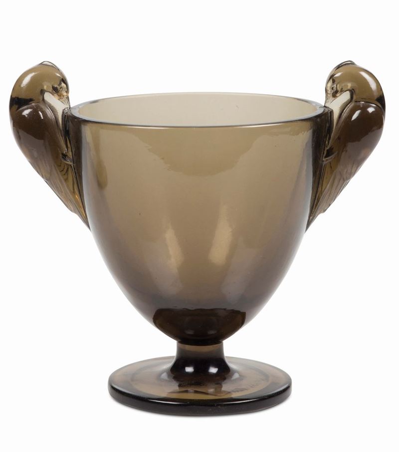 René Lalique (1860-1945), Francia Vaso “Ornis”, modello creato nel 1926  - Asta Arti Decorative del XX secolo - Cambi Casa d'Aste