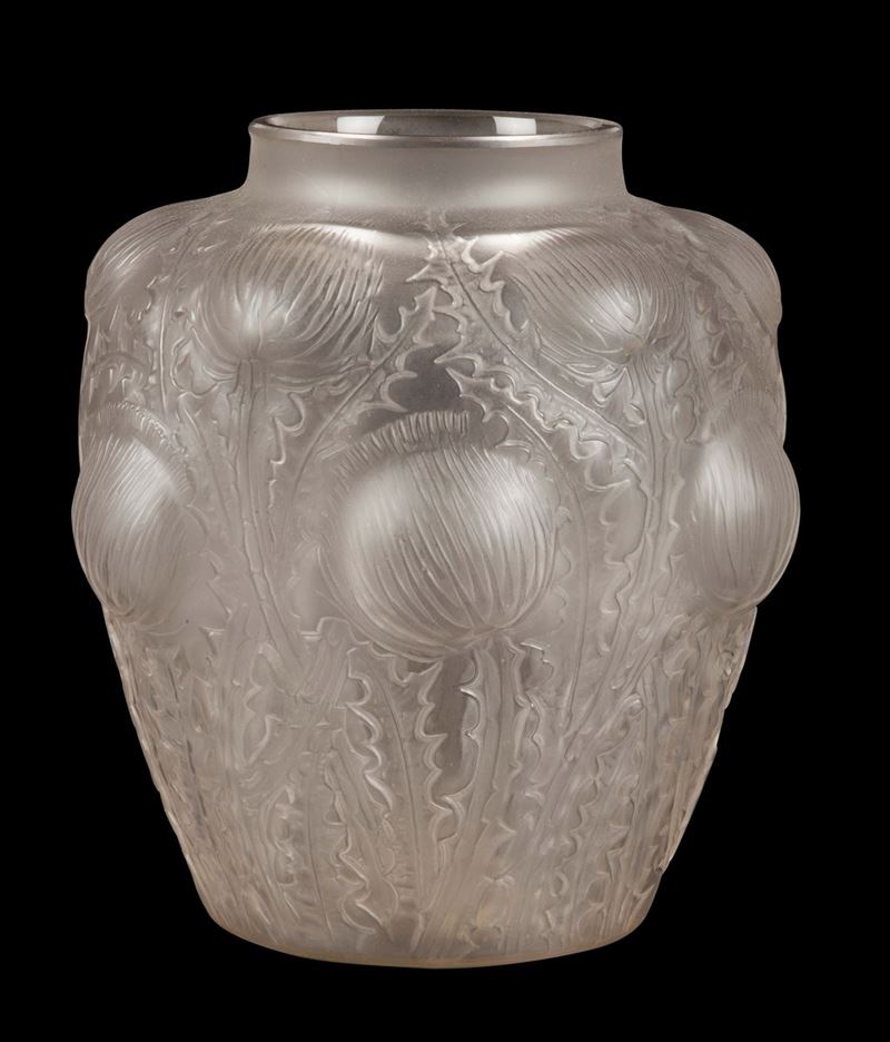 René Lalique (1860-1945), Francia Vaso “domrémy”, modello creato nel 1926  - Asta Arti Decorative del XX secolo - Cambi Casa d'Aste