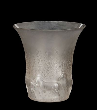 René Lalique (1860-1945), Franciavaso “chevaux”, Modello Creato nel 1930