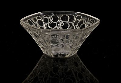 René Lalique (1860-1945), Franciaciotola Esagonale Raisins Six Pains, Modello Creato nel 1923