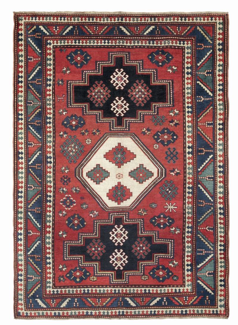 Tappeto caucasico Kazak Loripampak fine XIX secolo  - Asta Tappeti Antichi - Cambi Casa d'Aste