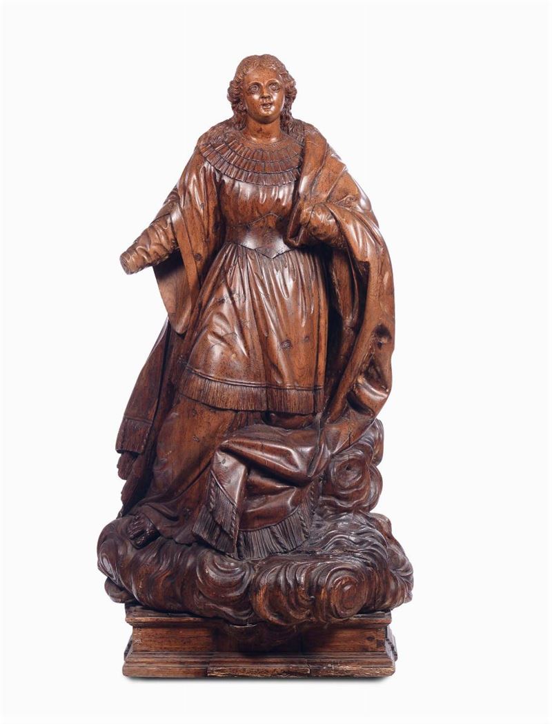 Scultore del XVIII secolo Santa su nuvola  - Auction Fine art - II - Cambi Casa d'Aste