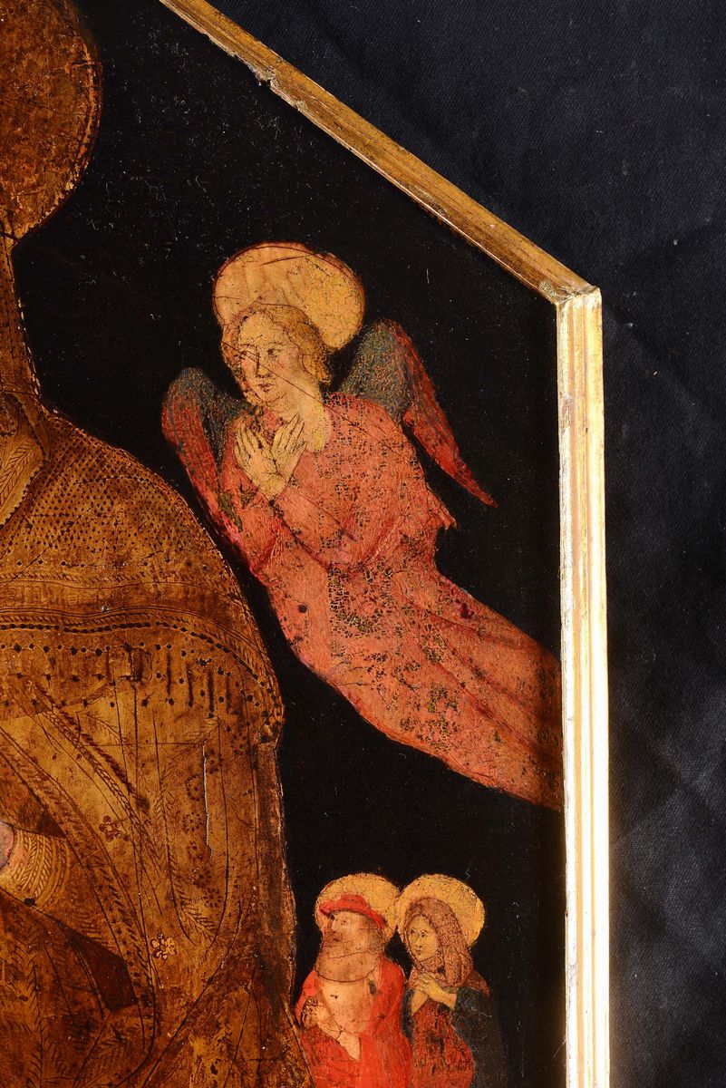 Pittore Veneto Prossimo a Michele Giambono (attivo a Venezia 1420-1462)madonna Col Bambino