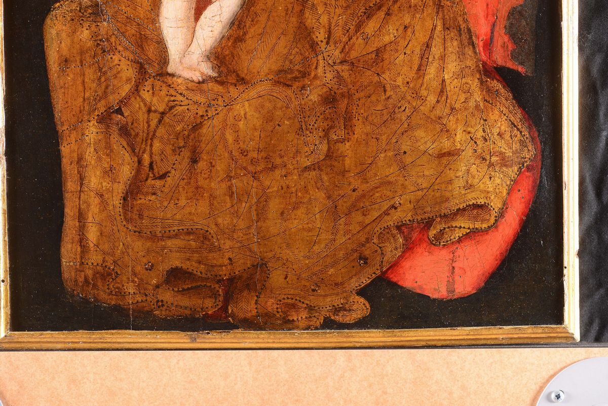 Pittore Veneto Prossimo a Michele Giambono (attivo a Venezia 1420-1462)madonna Col Bambino