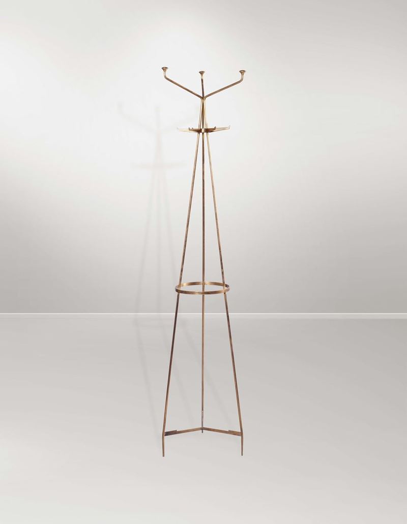 A brass coat hanger  - Auction Design - III - Cambi Casa d'Aste