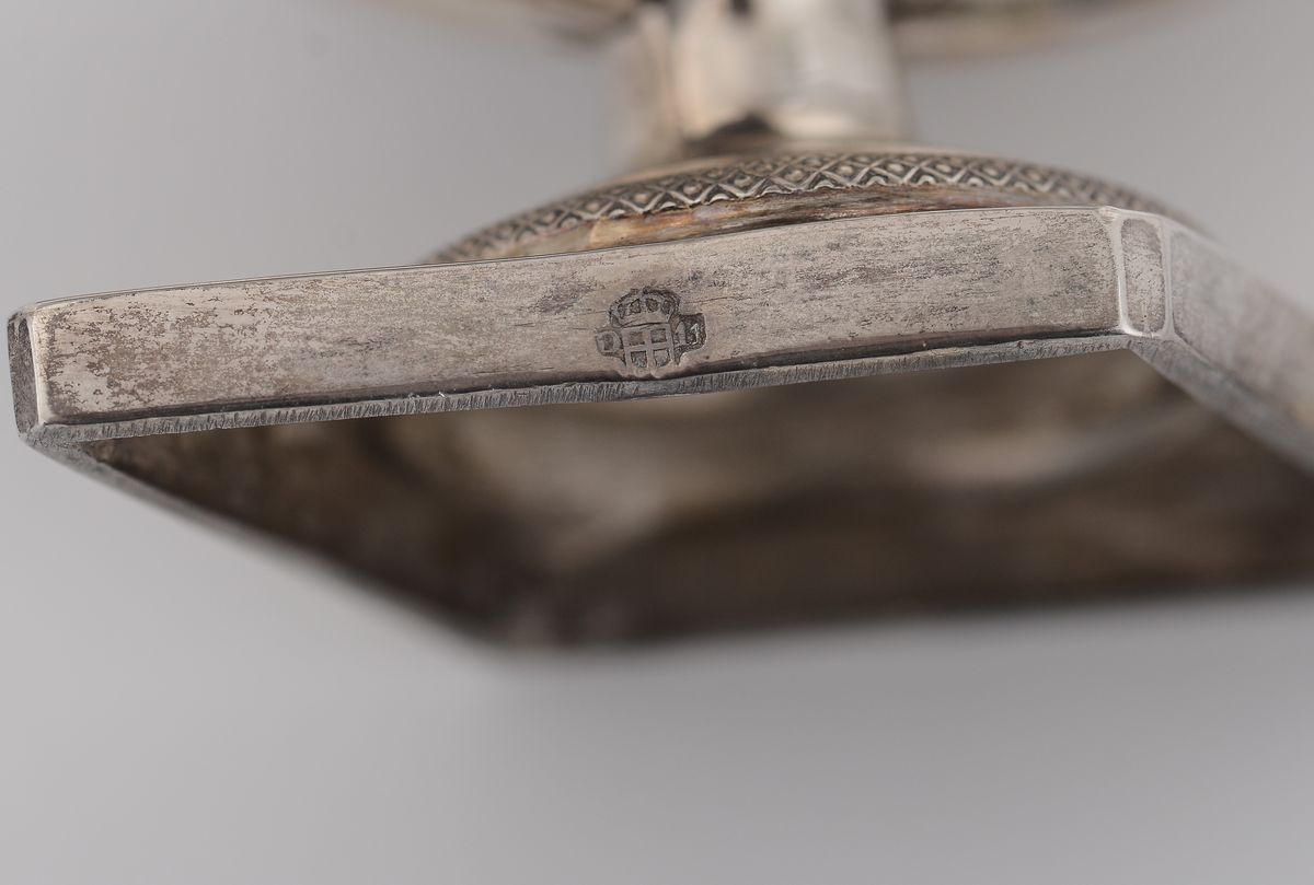 Una Coppia di Saliere in Argento,torino, Primo Quarto XIX Secolo, Marchio di Garanzia (1814 - 182...