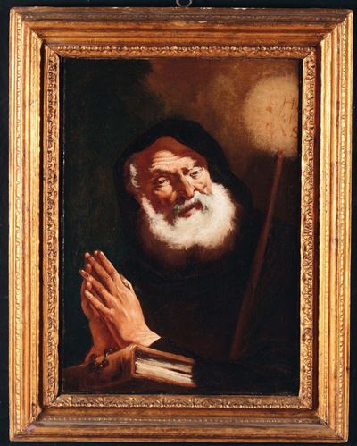 Francesco Daggiu Detto il Cappella ( Venezia, 1714-1784)ritratto di San Benedetto
